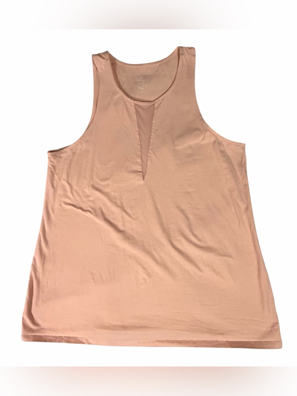 Torrid 4X Blush Salmon Pink Mesh V-Neck Inset Tunic Tank